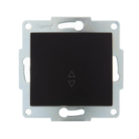 Купить Выключатель "KARINA" 1 кл. проходной (механизм) черный бархат (1/10/120) "LEZARD" 707-4288-105