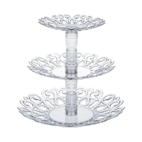 Купить Фруктовница "Мелодия" 3 -х ярусная (прозрачный) (1/15) "Альтернатива" м6406