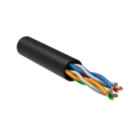 Купить Кабель (витая пара) U/UTP категория 5E, 4 пары, оболочка LDPE (бухта 305 м) черный (1) "GENERICA"