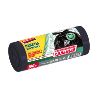 Купить Пакеты для садового и строительного мусора "POPULAR" 180 л, 10 шт. (черные) 38 мкм (1/10) "AVIKOMP"