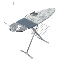 Купить Доска гладильная "Ника бест" (серые цветы) 122 х 40 см (1/3) металл тефлон "Ника" нбт/1