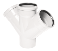 Купить П/П Крестовина 45* 110х110х110 белый РТП 07721