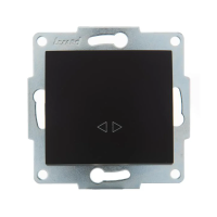 Купить Переключатель перекрестный "KARINA" 1 кл. (механизм) черный бархат (1/10/120) "LEZARD" 707-4288-107