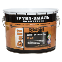 Грунт- эмаль по ржавчине "DALI"  3 в 1 серый графит (RAL 7024) 10 л (1) "Рогнеда"