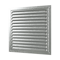 Купить Решетка вентиляц. 200 х 200 мм метал. оцинк. (1/50) "Эра" 2020мц