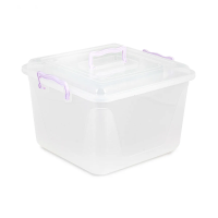 Купить Контейнер квадратный 15 л с крышкой и ручками (1/5) "Альтернатива" м1023