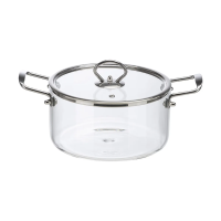 Купить Кастрюля жаропрочн. стекло "ITALIANO" 3,5 л, стекл. крышка (1/6) "LEONORD"
