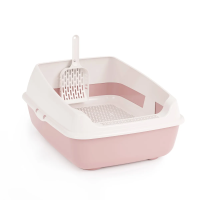 Купить Набор для кошек "Лекси" лоток с высок. бортом, сеткой и совоком (розовый) (1/4) "Альтернатива" м8580