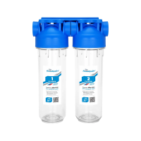 Купить Система очистки воды стандарт "SLIM LINE" 2 ступени абф-2 1/2" (1/3) "Аквабрайт"