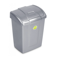 Купить Контейнер для мусора  9 л "Форте" (серебристый) (1/8) "Мартика" с340срб
