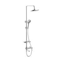 Купить Душевая система "MINIMA" LM3862C  верх. душ "Тропич. дождь", поворотн. излив (1/4) "LEMARK"