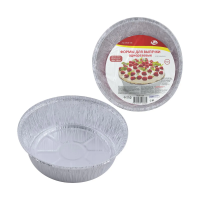 Купить Формы для выпечки алюмин. фольга D=20 см, H= 5,5 см (1,4 л) набор 3 шт. (1/6/72) "Мультидом" мо8-108