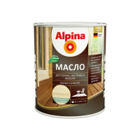 Масло для террас, лестниц, мебели бесцветное 0,75 л (1) "ALPINA"