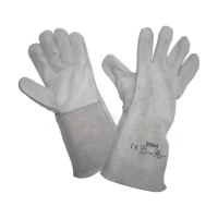 Купить Краги сварщика замшевые без подкладки (серые) (1/120)