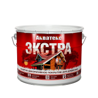 Защитно-декорат.покрытие для дерева Акватекс Экстра,полуглянцев. 9л Белый РОГНЕДА 259778