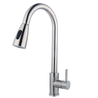 Купить Смеситель для кухни A56109 вытяжная лейка, сатин (1/10) "FASHUN"