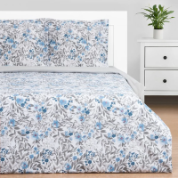 Купить Постельное белье "Этель" фиалки евро (бязь) (1) 9303817