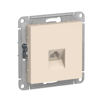 Купить Розетка телефонная "ATLASDESIGN" RJ11 (механизм) бежевый (1/10/60) "SCHNEIDER"
