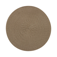 Купить Салфетка сервировочная D=38 см плетеная, полипропилен (1/12/120) "Рыжий кот" PPW-03