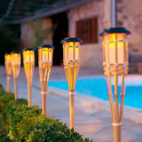 Купить Светильник садовый светодиод. "Бамбук" 1 вт 3000 к IP65, солнеч. батарея (1/12) "LAMPER" 602-1006