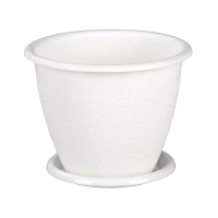 Купить Горшок для цветов "Розалия" 0,8 л (белый) (1/30) "Альтернатива" м1521