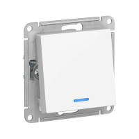 Купить Переключатель "ATLASDESIGN" 1 кл. с индикатором (механизм) 10а, белый (1/20/160) "SCHNEIDER"