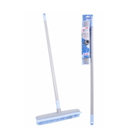 Купить Щетка для пола "Бактерия стоп" с резин. щетиной и телеск. ручкой 140 см (1/12) "YORK"