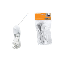 Купить Шнур шун01в шввп 2 х 0,75 мм² 3,5 м, ножной выключ., плоск. вилка, белый (1/80) TDM SQ1305-0061