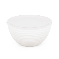 Купить Салатник пласт. "Оазис" 4 л с крышкой (белый) (1/16) "Альтернатива" м8404