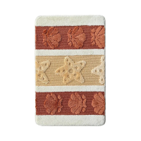 Купить Коврик для ванной "LEMIS 3240" 60*100 см, полипропилен (кремов./ оранжев.) (1/15) "L'CADESI" 001400