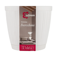 Купить Горшок для цветов "BARCELONA" D 155 мм/1,8 л (белый) (1/16) "INGREEN" IG623010006