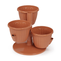 Купить Горшок для цветов "Каскад" 0,7 л (терракотовый) (1/12) "Альтернатива" м8068