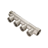 Купить Коллектор 1" х 1/2"  4 выхода (внутренняя резьба)  (1/30) "Стм"