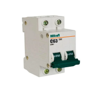 Купить Выключатель автомат. ва-101 2р 63а 4,5ка тип с (1/6/72) "DEKRAFT"