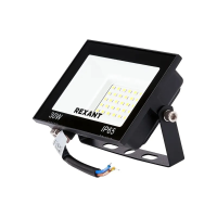 Купить Прожектор светодиодный 30 вт 2400 лм 4000 K (черный) (1/24) "REXANT" 605-032