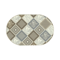 Купить Ковер хит-сет "Соло" 1,2*1,8 м  44004/01 овальный (1/10) "Люберецкие ковры"