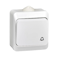 Купить Выключатель открыт. уст. "Этюд" IP44 1 кл. с самовозвратом 10а, белый (1/14/112) "SCHNEIDER"