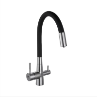 Купить Смеситель для кухни A54029-7 подключ. к фильтру питьев. воды, черный/сатин (1/10) "FASHUN"