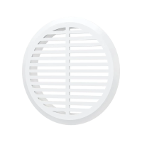 Купить Решетка вентиляц. переточная круглая D 50 мм с фланцем D 45 (4 шт.) (1/125) "Эра" 05дп 1/4