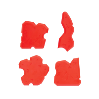 Купить Шпатели силиконовые набор 4 шт. (1/100) "BEOROL"