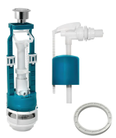 Купить Арматура водосливная 1 кноп. (хром), боковой подвод (1/20) "Инкоэр" сб1-бпрн-а-в р