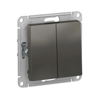 Купить Переключатель "ATLASDESIGN" 2-х кл. (механизм) 10а, стальной (1/5/20) "SCHNEIDER"