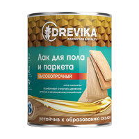 Лак паркетный глянцевый  0,8 кг (1/14) "DREVIKA"