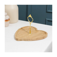 Купить Менажница "сердце" 19,5*19,5 см бамбук (1/48) "доляна" 7398570