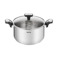 Купить Кастрюля нержав. "EMOTION" 5,2 л стекл. крышка 24 см (1/2) "TEFAL" E3014624