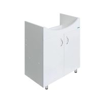 Купить Тумба под раковину напольная "Лагуна 65" 720*605*330 мм, белая "SANITA" LGNSACW65013F2