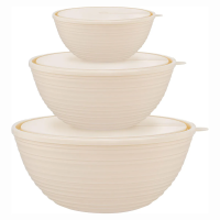 Купить Набор салатников с крышк. "CARDAMOM" (1,2 л + 2,3 л + 4 л) шампань (1/6) "SUGAR&SPICE" SE400912001