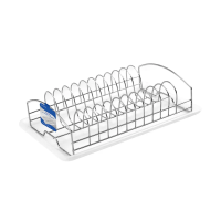 Купить Сушилка для посуды C поддоном 38*25 см, хром. (1/4/12) "Мультидом" AN52-101