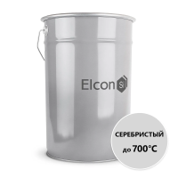 Эмаль термостойкая "MAX THERM" серебристая (до 700ºс) 25 кг (1) "ELCON"