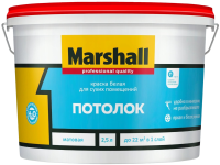 Краска В/Д Белый потолок матовая Marshall 2,5л